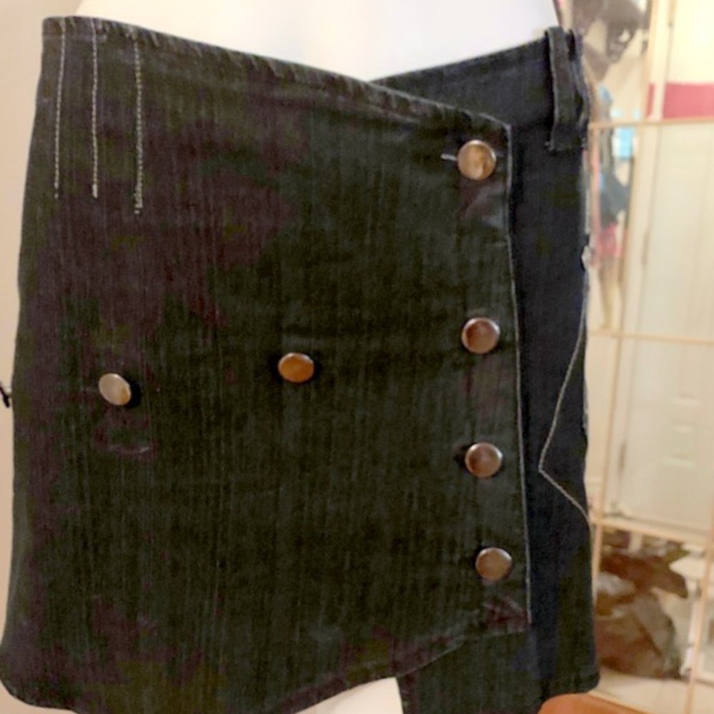 Jupe jeans Bleu marine